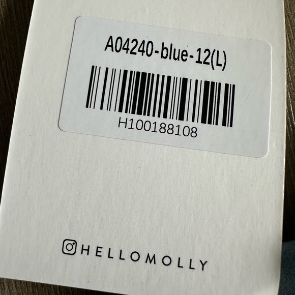 Hello Molly Light Blue Mini Dress large - Picture 2 of 7